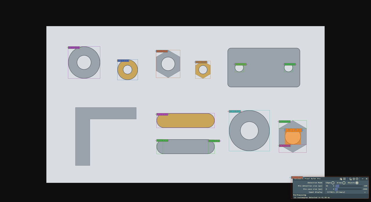 One box per part on a plain background