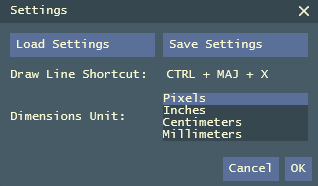Automatic Pixel Ruler settings